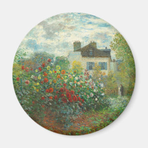 Íman Jardim do Artista Monet em Argenteuil Pintura