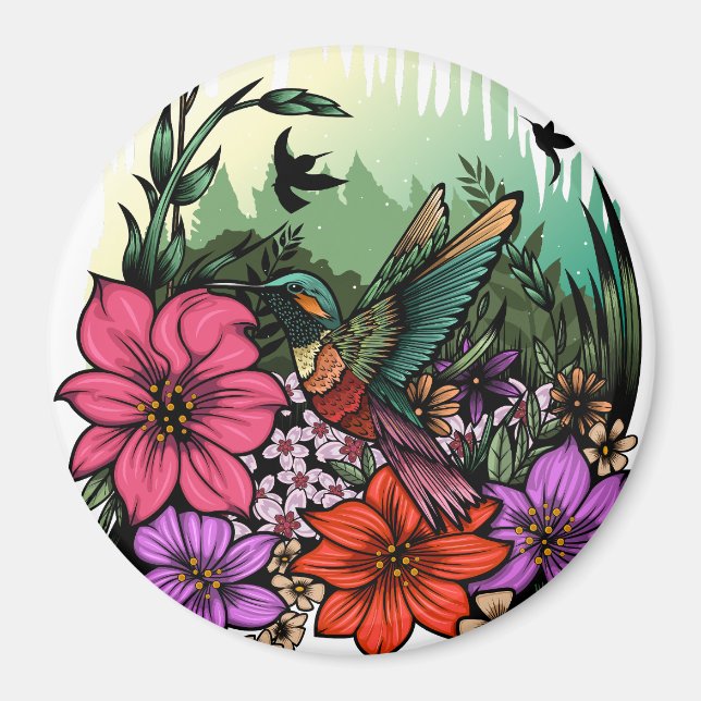 Íman Jardim do Hummingbird (Frente)