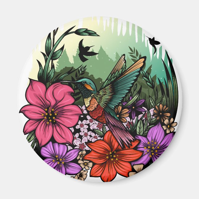 Íman Jardim do Hummingbird (Frente)