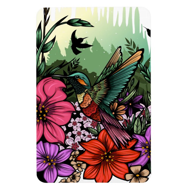 Íman Jardim do Hummingbird (Vertical)