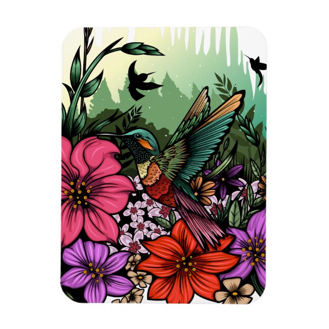 Íman Jardim do Hummingbird (Vertical)