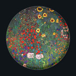 Íman Jardim Flor Gustav Klimt<br><div class="desc">Magnet que apresenta o Jardim de Fazendas de pintura de óleo de Gustav Klimt com girassóis (1907). Um belo jardim de girassóis e belas flores azuis,  vermelhas,  roxas,  rosa e brancas. Um presente de excelente para fãs de Arte Nouveau e de Arte Austríaca.</div>