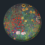 Íman Jardim Flor Gustav Klimt<br><div class="desc">Magnet que apresenta o Jardim de Fazendas de pintura de óleo de Gustav Klimt com girassóis (1907). Um belo jardim de girassóis e belas flores azuis,  vermelhas,  roxas,  rosa e brancas. Um presente de excelente para fãs de Arte Nouveau e de Arte Austríaca.</div>
