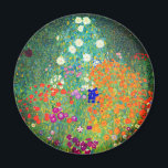 Íman Jardim Flor Gustav Klimt<br><div class="desc">Magnet com pintura de óleo do Jardim Flor de Gustav Klimt (1906). Um belo jardim de flores roxas,  vermelhas,  brancas,  azuis e laranja. Um presente de excelente para fãs de Arte Nouveau e de Arte Austríaca.</div>