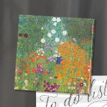 Íman Jardim Flor | Gustav Klimt<br><div class="desc">Jardim Flor (1905-1907) do artista austríaco Gustav Klimt. A pintura de arte original é óleo na canvas com uma paisagem abstrato brilhante de flores coloridas. Use as ferramentas de design para adicionar texto personalizado ou personalizar a imagem.</div>