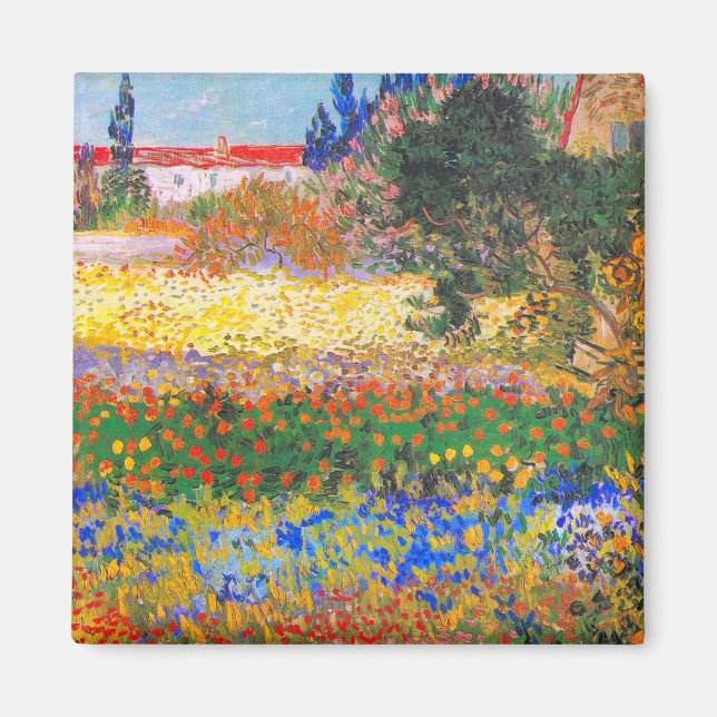 Íman Jardim Florido de Vincent Van Gogh (Frente)