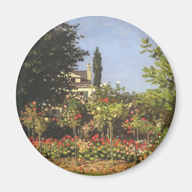 Íman Jardim Florido em Sainte Adresse por Claude Monet (Frente)