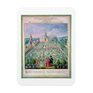 Íman Jardim holandês, 1650 (w/c no papel)