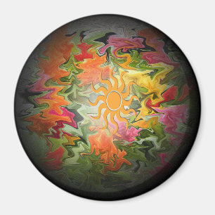 Íman Jardim iluminado por sol...