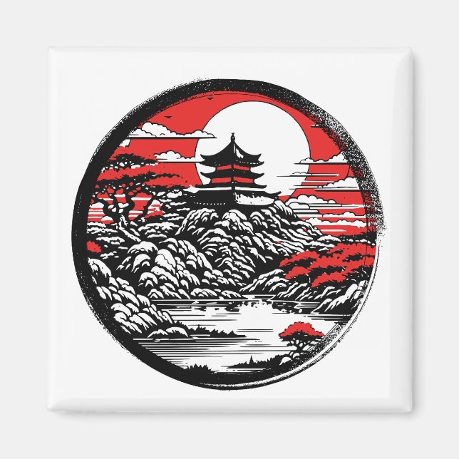 Íman Jardim japonês (Frente)