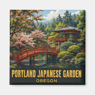 Íman Jardim Japonês de Portland Viagem Cultural Oregon
