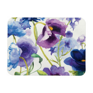 Íman Jardim misturado azul e roxo