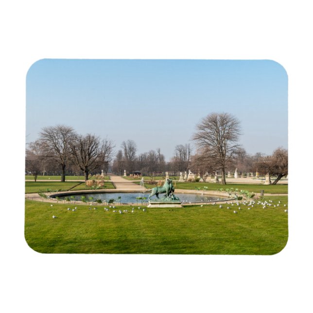 Íman Jardin des Tuileries in Winter - Paris (Horizontal)