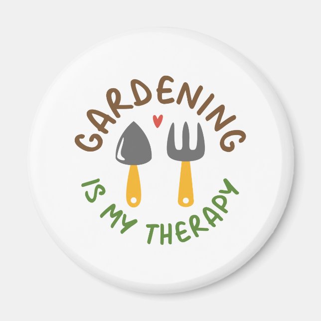 Íman Jardinagem É Minha Terapia (Frente)