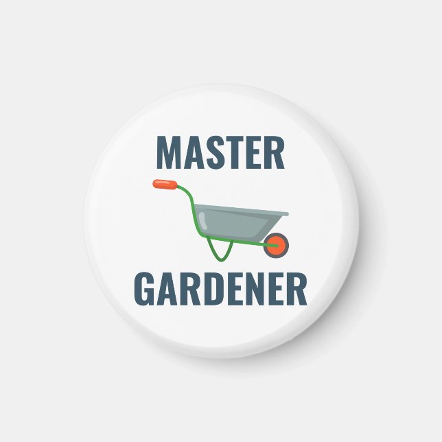 Íman Jardinagem Engraçado Dizendo Presente (Frente)