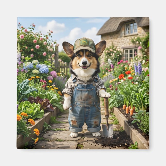 Íman Jardineiro Corgi (Frente)