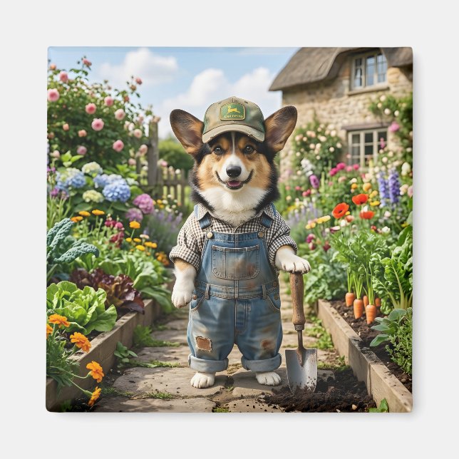 Íman Jardineiro Corgi (Frente)