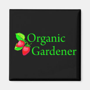 Íman Jardineiro orgânico - morangos
