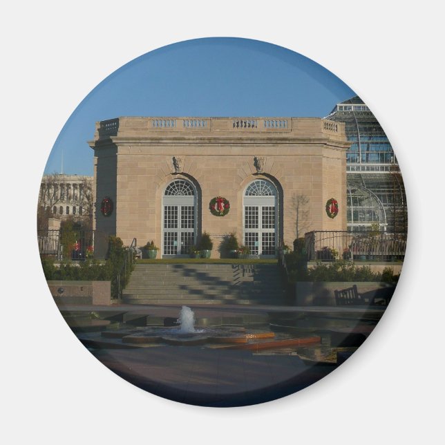 Íman Jardins Botânicos no Natal em Washington DC (Frente)