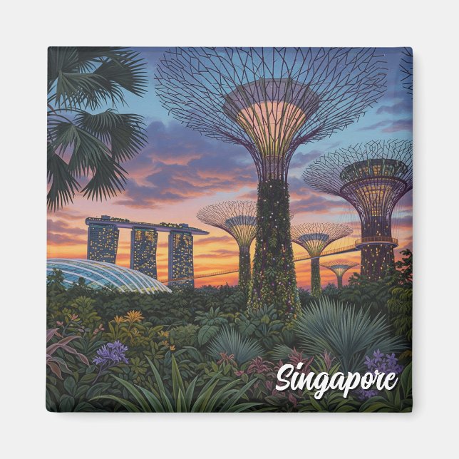 Íman Jardins da Baía de Singapura (Frente)