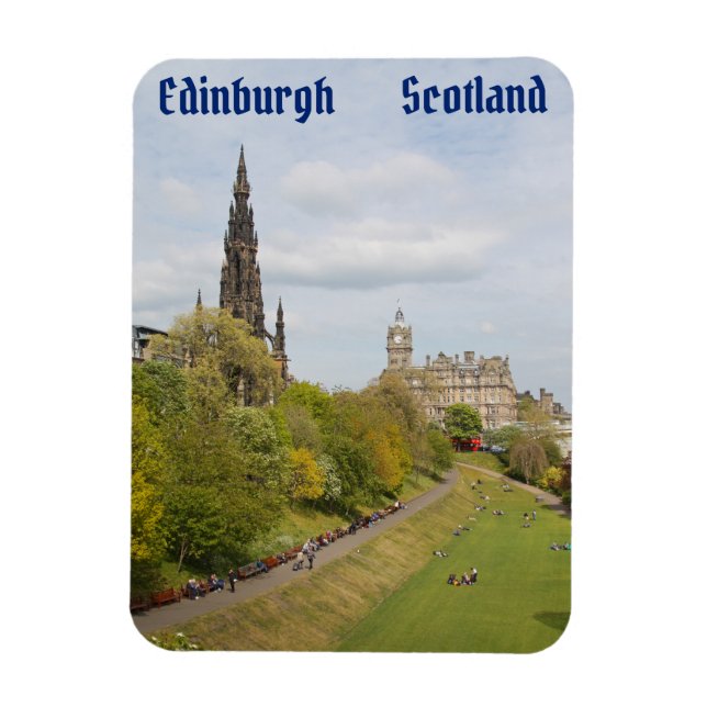Íman Jardins da rua Princesa, Edimburgo, Escócia (Vertical)