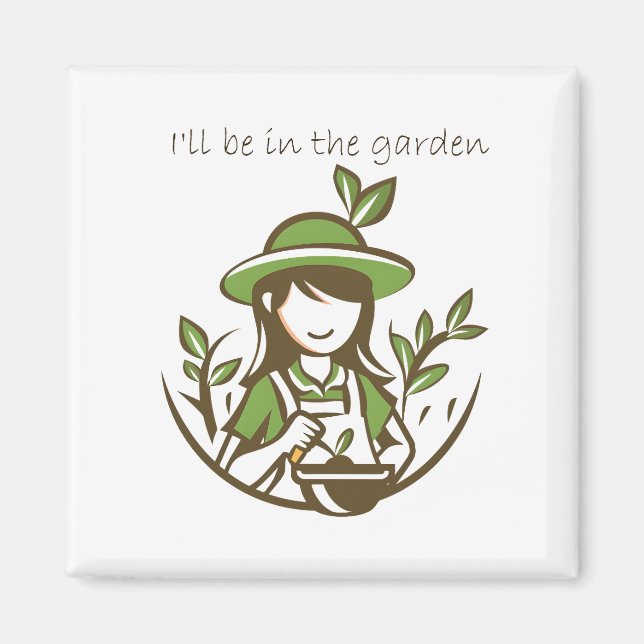 Íman Jardins de Jardinagem de Cota (Frente)