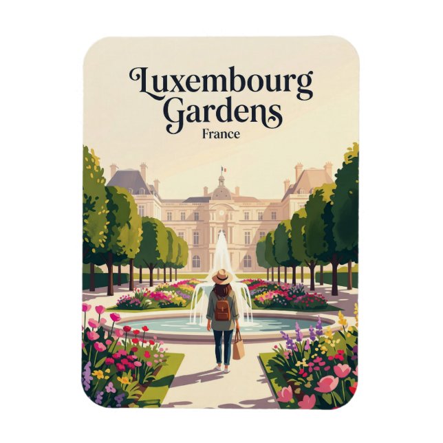 Íman Jardins de Luxemburgo França (Vertical)