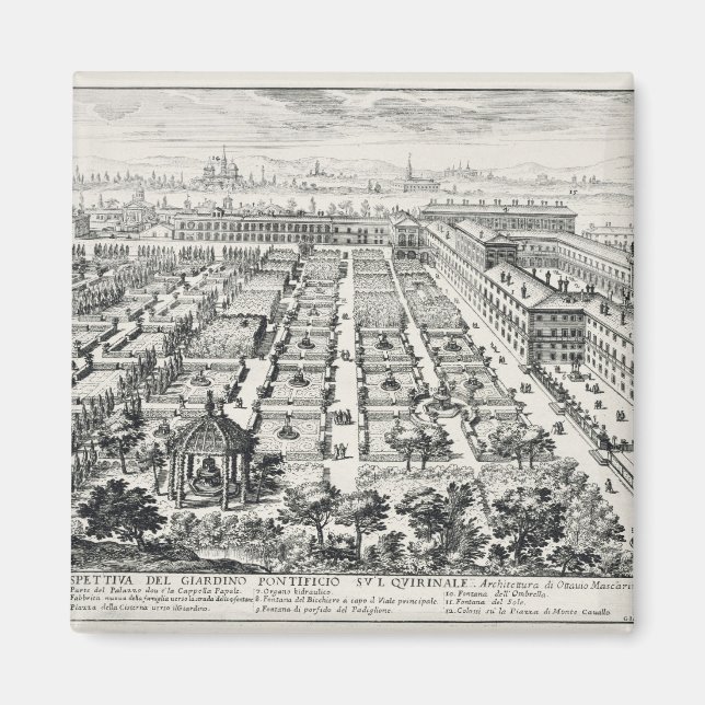 Íman Jardins do Quirinale, de Li Giardini di Rom (Frente)