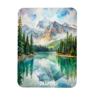 Íman Jasper National Park Watercolor Painting