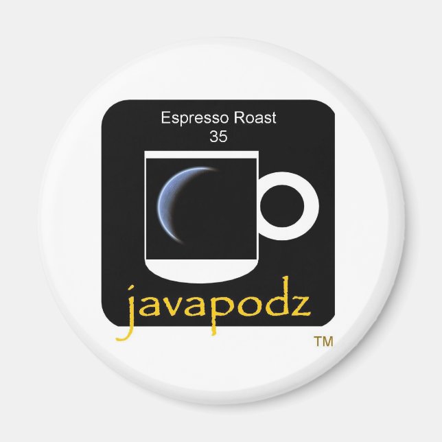Íman JavaPodz Collectible Espresso Roast Frig Mag (Frente)