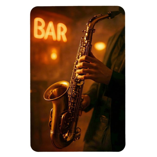 Íman Jazz in Bar Lights (Vertical)