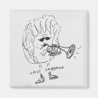 Íman Jazz Músico Jazz Imã de geladeira