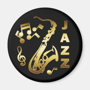 ÍMAN JAZZ PRETO E DOURADO