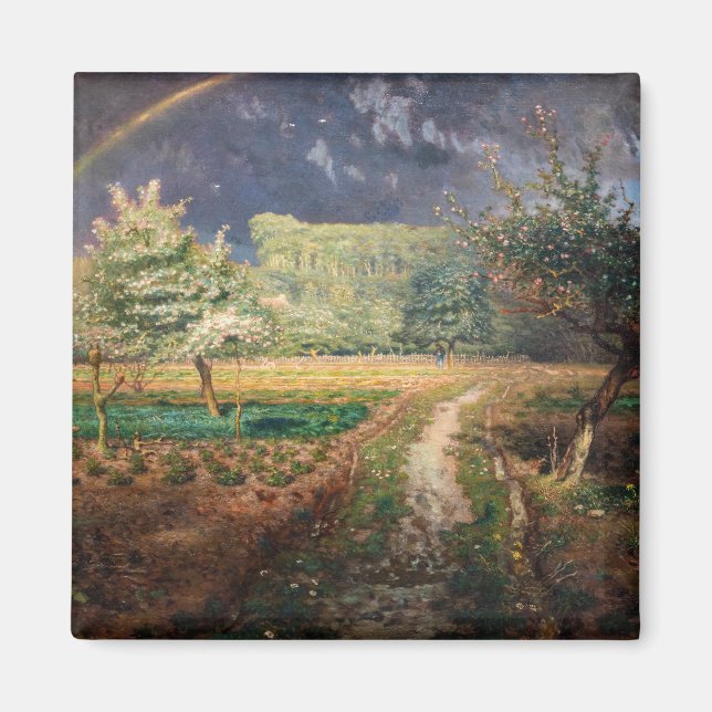 Íman Jean-Francois Millet - Primavera em Barbizon (Frente)