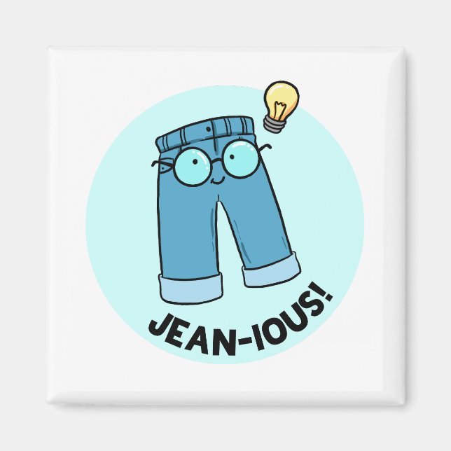 Íman Jean-ius Denim Pants Pun Magnet (Frente)