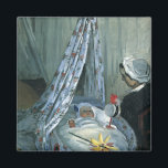 Íman Jean Monet em seu berço por Claude Monet<br><div class="desc">Jean Monet em Seu Berço (1867), de Claude Monet, é um retrato da família das artes plásticas vintage impressionismo. O filho do artista como um bebê dormindo em seu berço. Sua mãe ou babá está olhando para ele enquanto dorme em seu berço no berçário. Sobre o artista: Claude Monet (1840-1926)...</div>