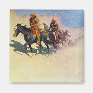 Íman Jedediah Smith fazer seu caminho através do desert