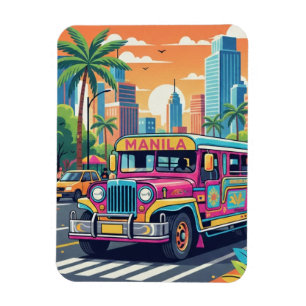 Íman Jeepney em Manila Filipinas Viagem