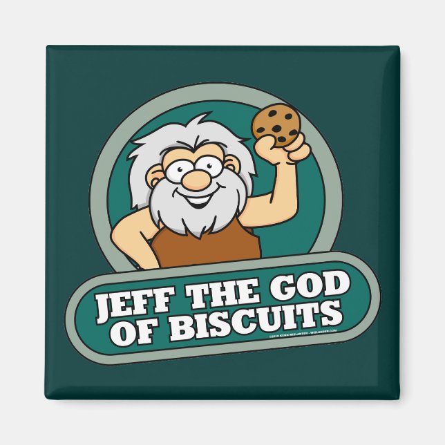 Íman Jeff, o Deus dos Biscoitos (Frente)
