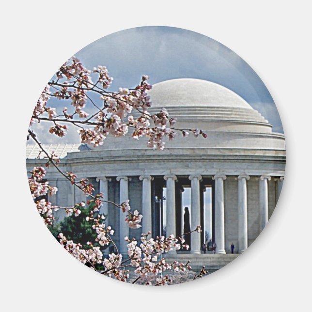 Íman Jefferson Memorial - Cherry Blossoms (Frente)