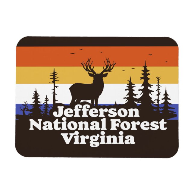 Íman Jefferson National Forest Virginia (Horizontal)