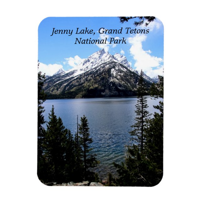 Íman Jenny Lake Grand Tetons Fotografia Flexível (Vertical)