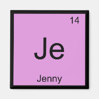 Jenny Name Química Elemento de Química Mesa periód