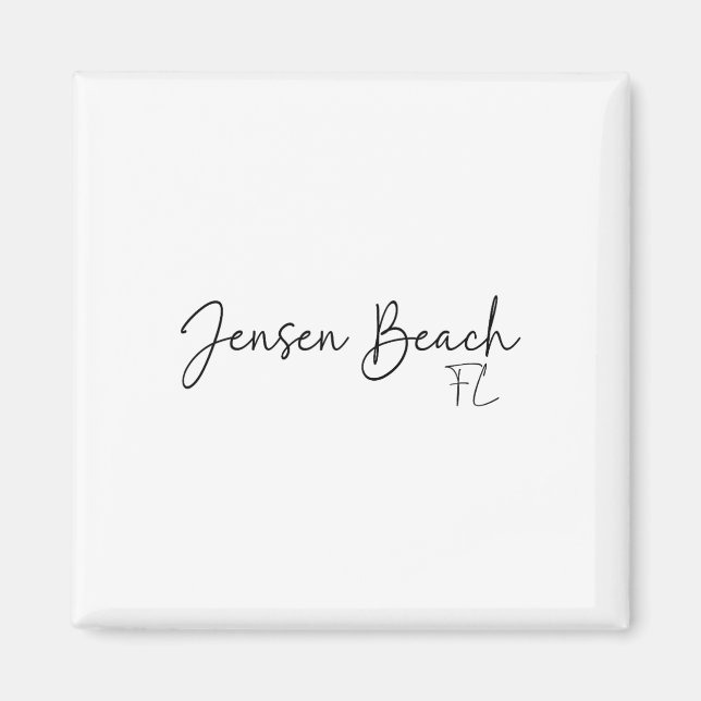 Íman Jensen Beach Flórida Ca Retro  (Frente)