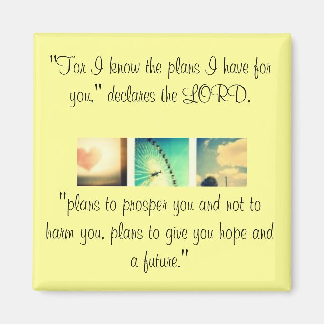 Íman Jeremiah 29:11 (Frente)