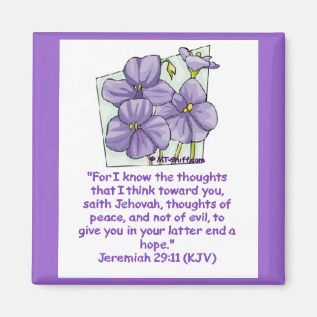 Íman Jeremiah 29:11 (Frente)