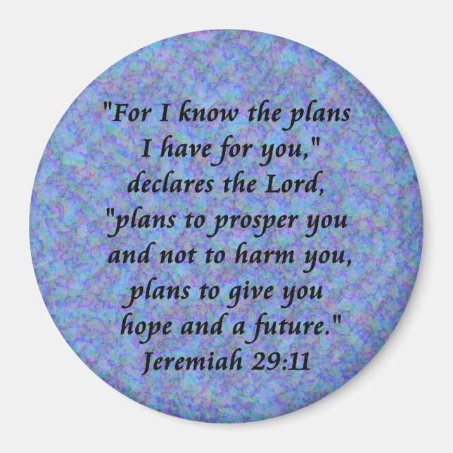 Íman jeremiah 29-11 (Frente)