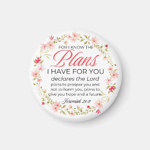 Íman Jeremiah, 29:11 Flores Rosa, Bíblia Verso