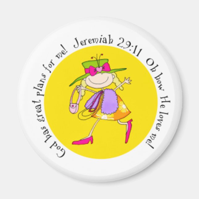 Íman Jeremiah 29:11 Magnet (Frente)