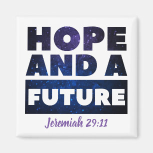 Íman Jeremiah 29:11 Magneta Quadrada
